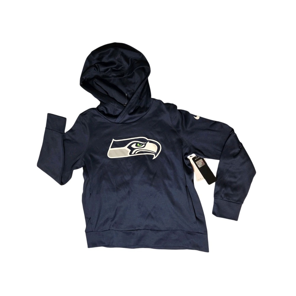 Nike Seattle Seahawks NFL Pullover Thermafit Hoodie L Boys/Girls NWT